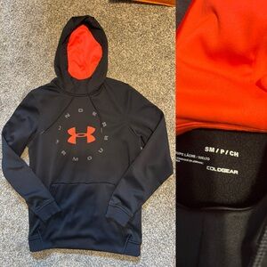 Under Armour ColdGear Black and Orange Jacket